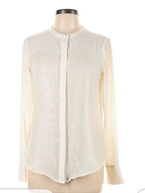 White House Black Market Lurex blouse